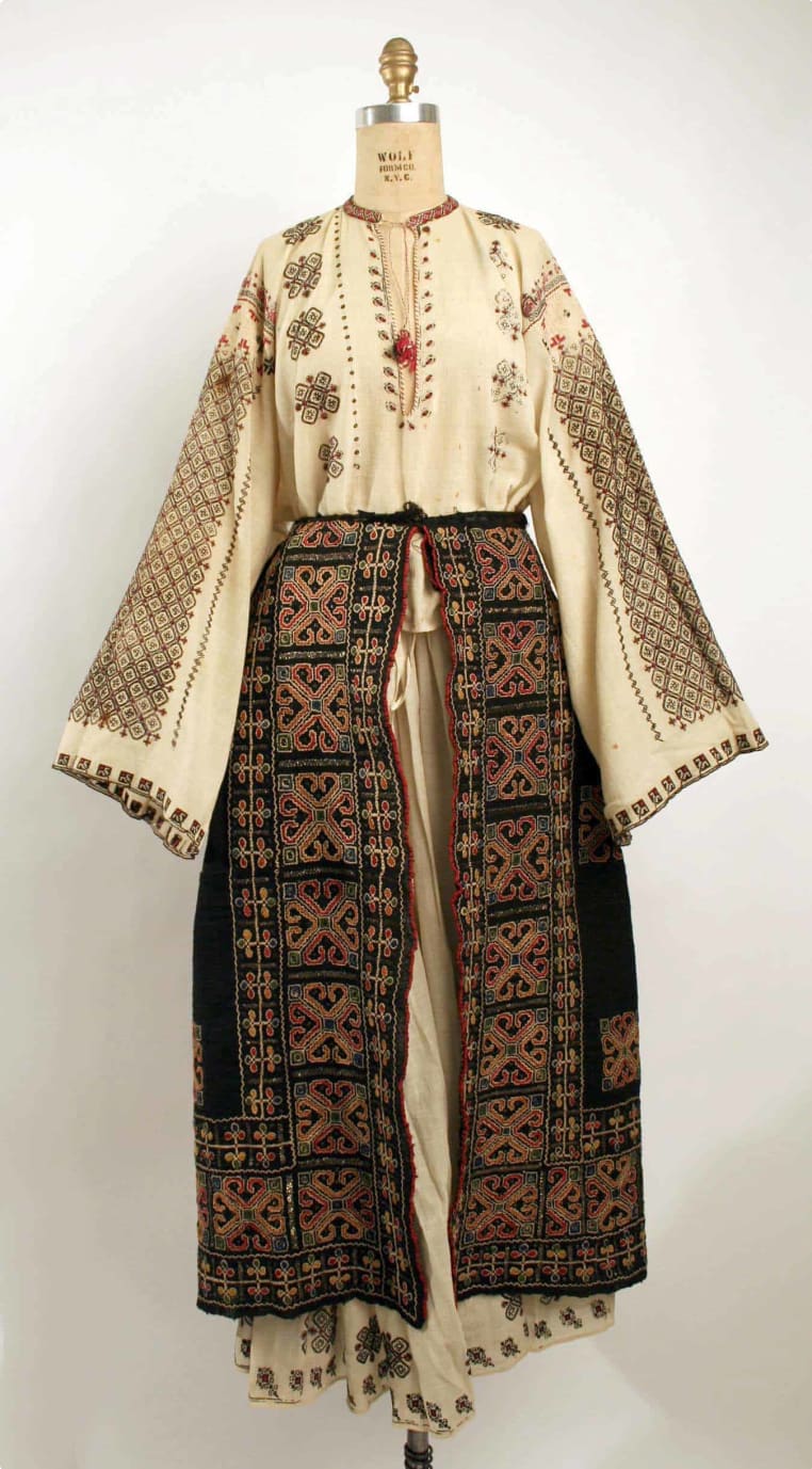 Traditional Romanian costume. 