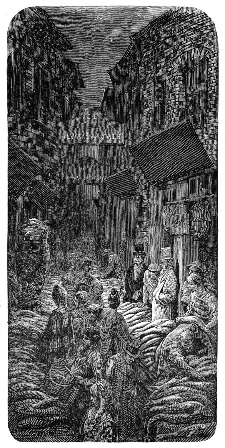 Billingsgate Market Victorian Era. 