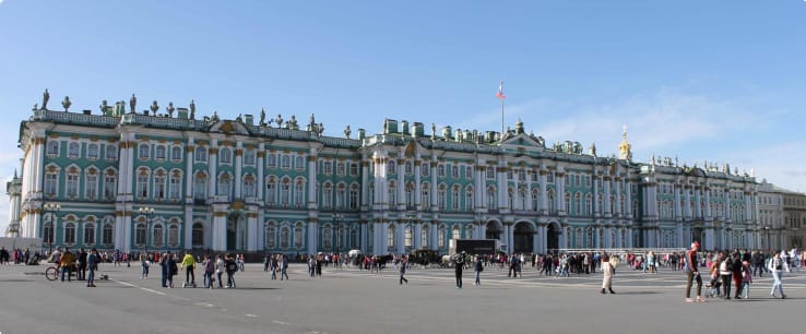 View of the Winter Palace St Petersburg Russia