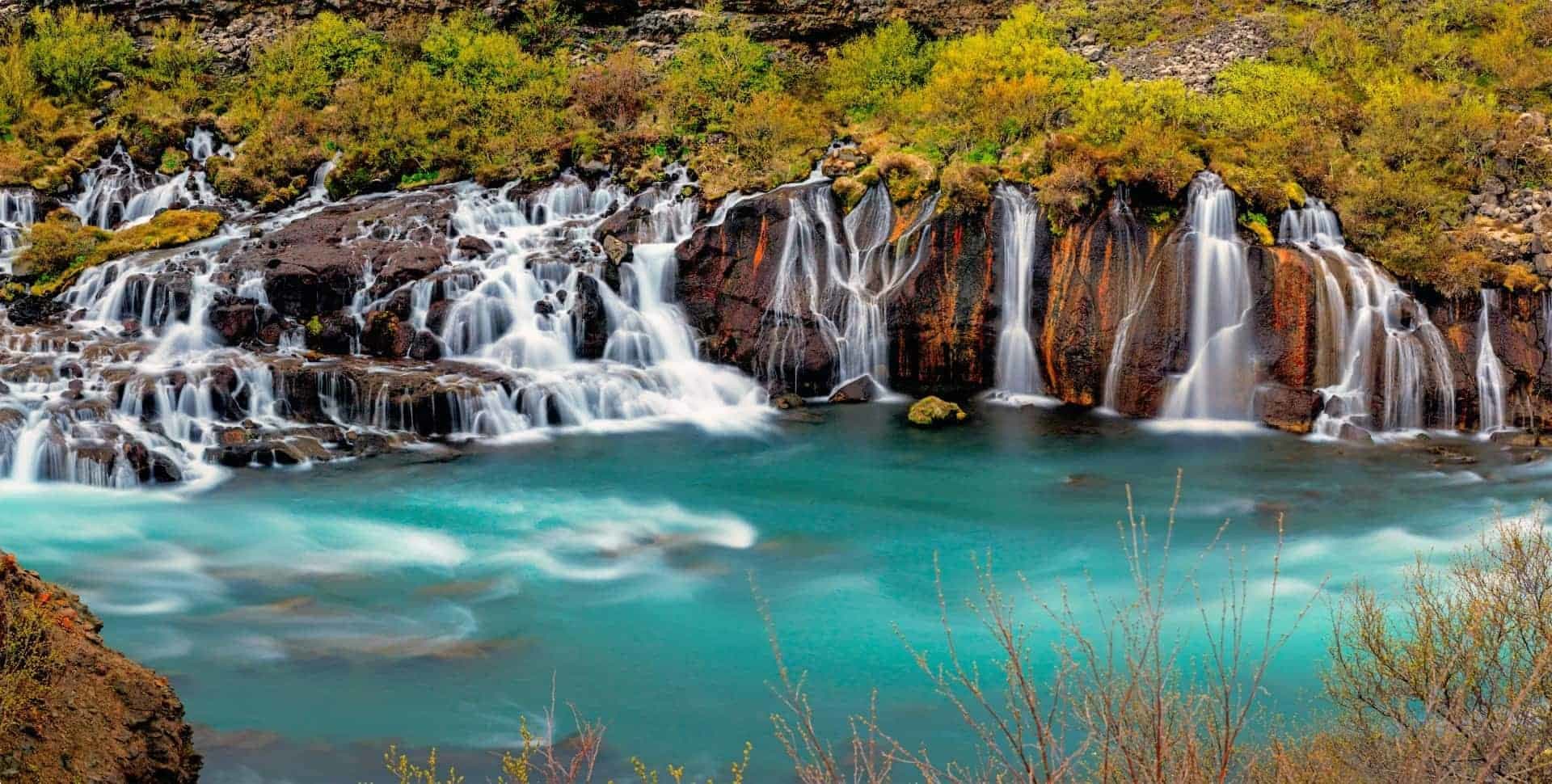 Iceland waterfall