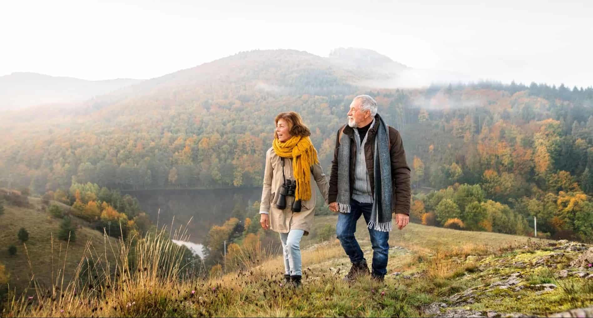 Couple Walking Odyssey Traveller