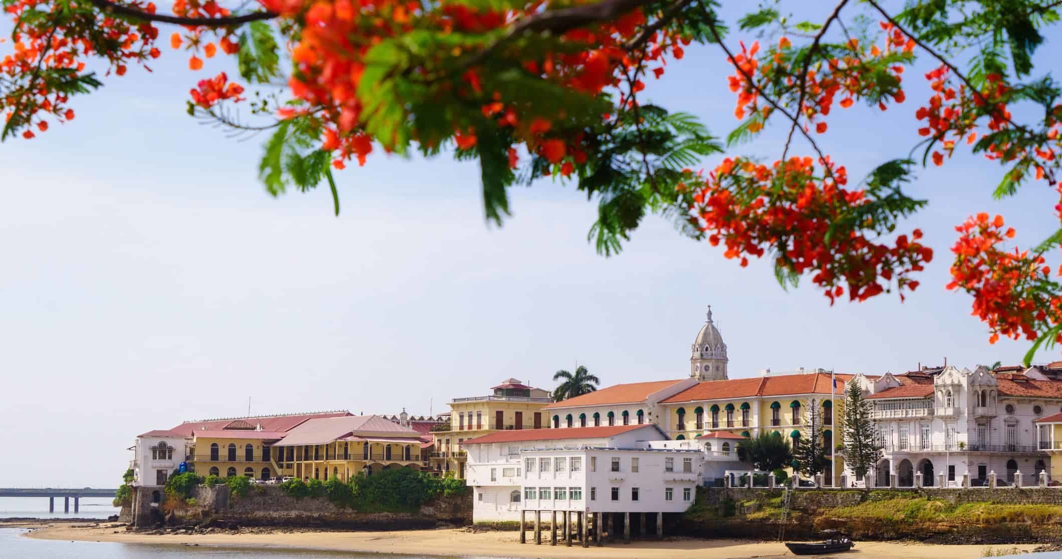 View of Casco Viejo in Panama City, Panama