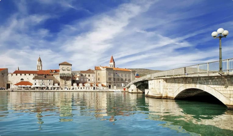 Old town of Trogir in Dalmatia, Croatia.