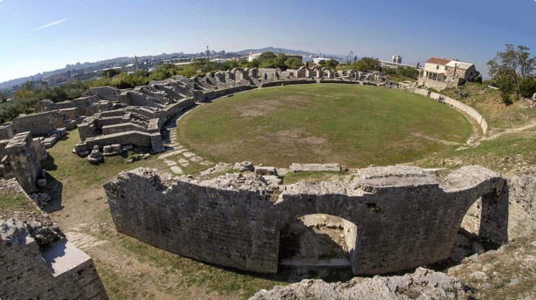Roman Ruins near the town of Split, Croatia