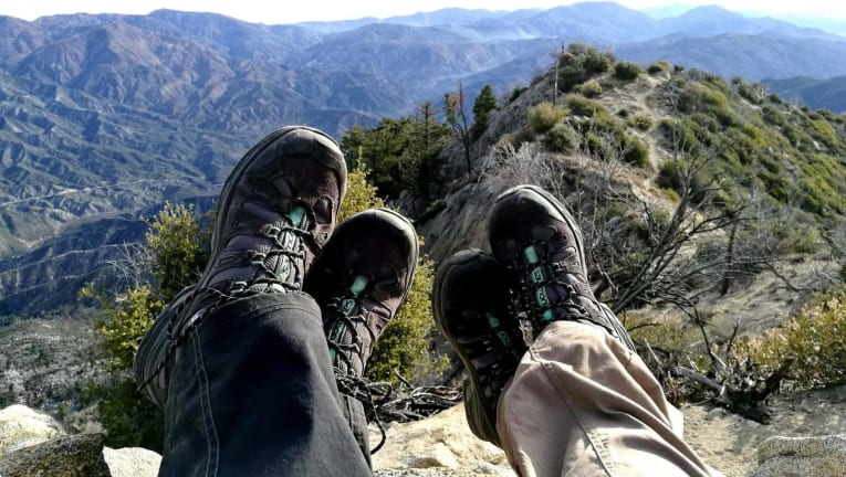 Walking and hiking shoes socks