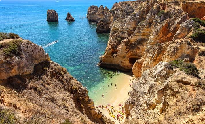 The Algarve coastline