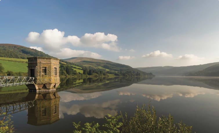 reservoir in the brecon beacons wales
