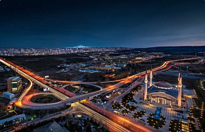 Ankara, Turkey at night