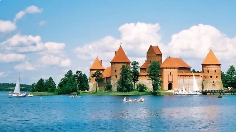 Trakai Island Castle on Lake Galve