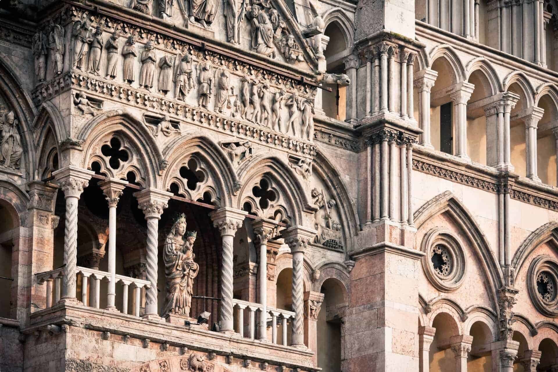 Italian renaissance, Cathedral of Ferrara in Italy