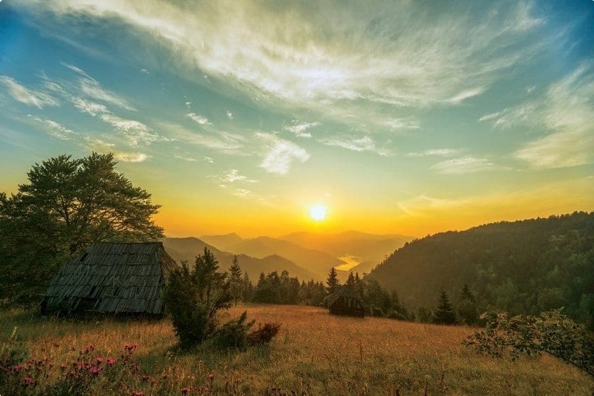 Tara Mountain Range in western Serbia