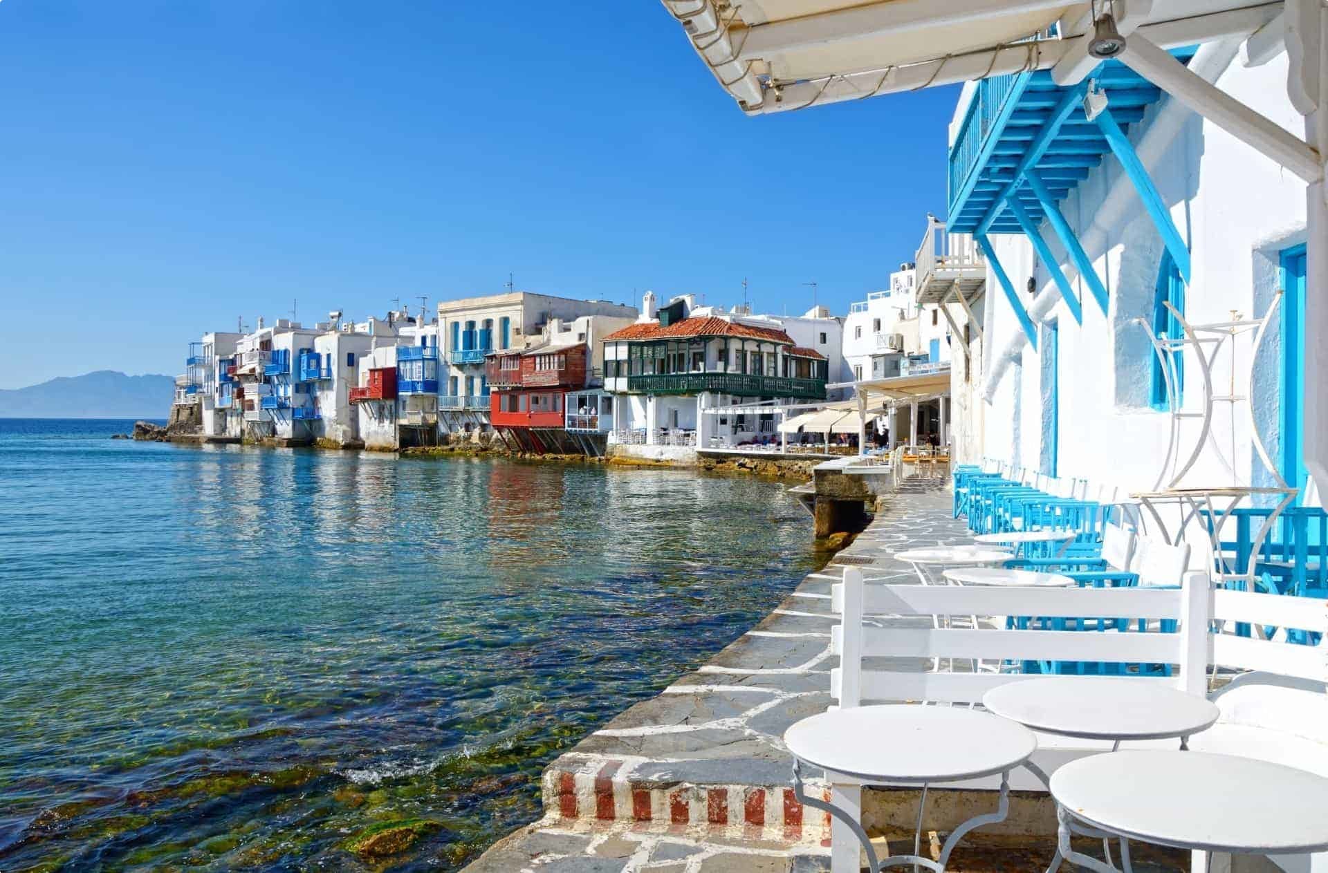 Mykonos shore, Greece