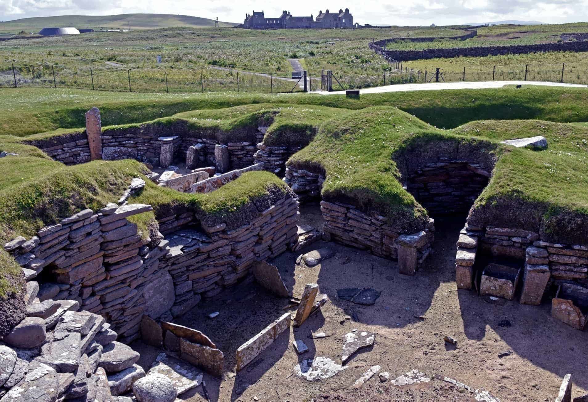 Neolithic Village of Skara Brae, Kirkwall, Orkney Islands, Scotland