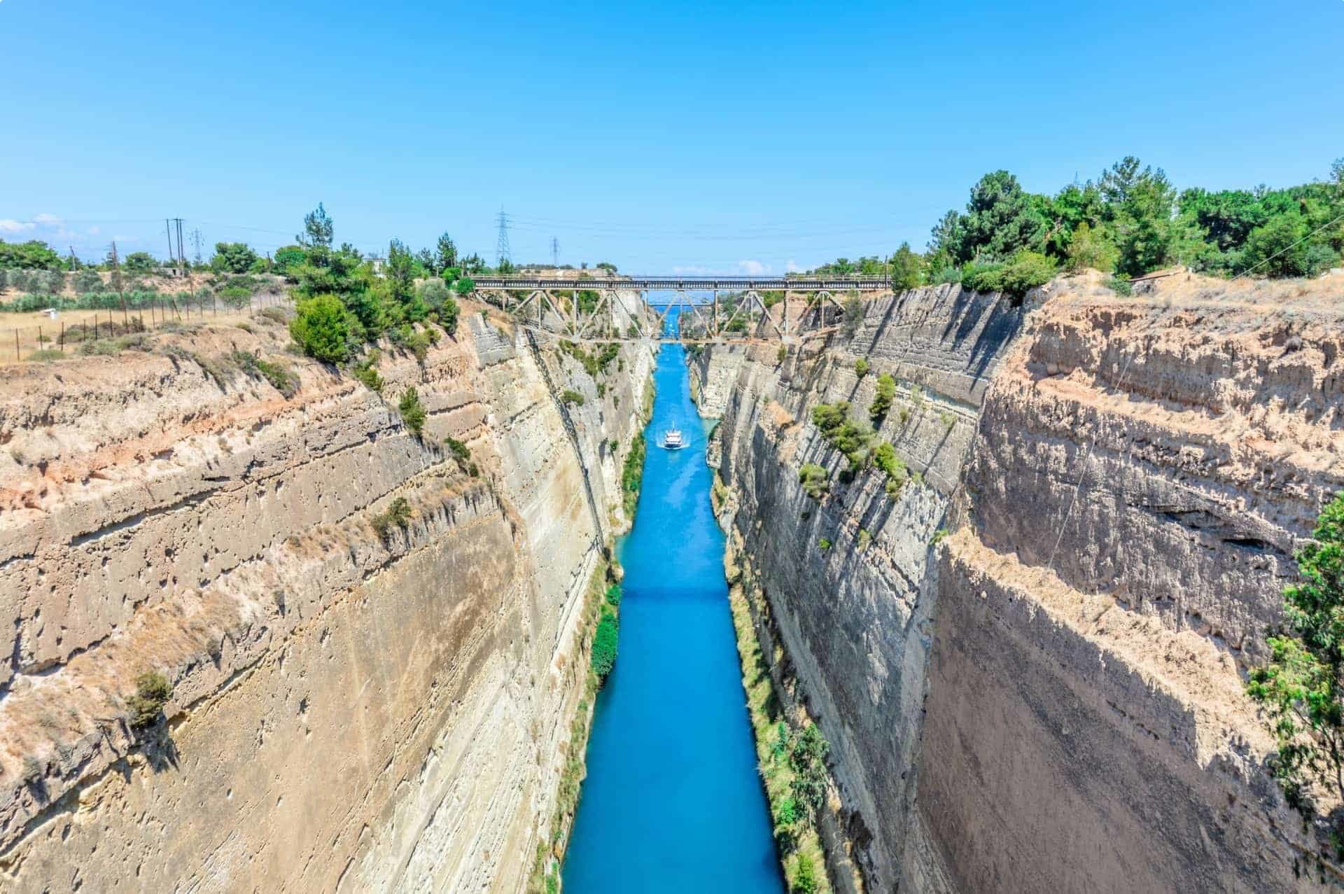 Corinth Canal in Greece