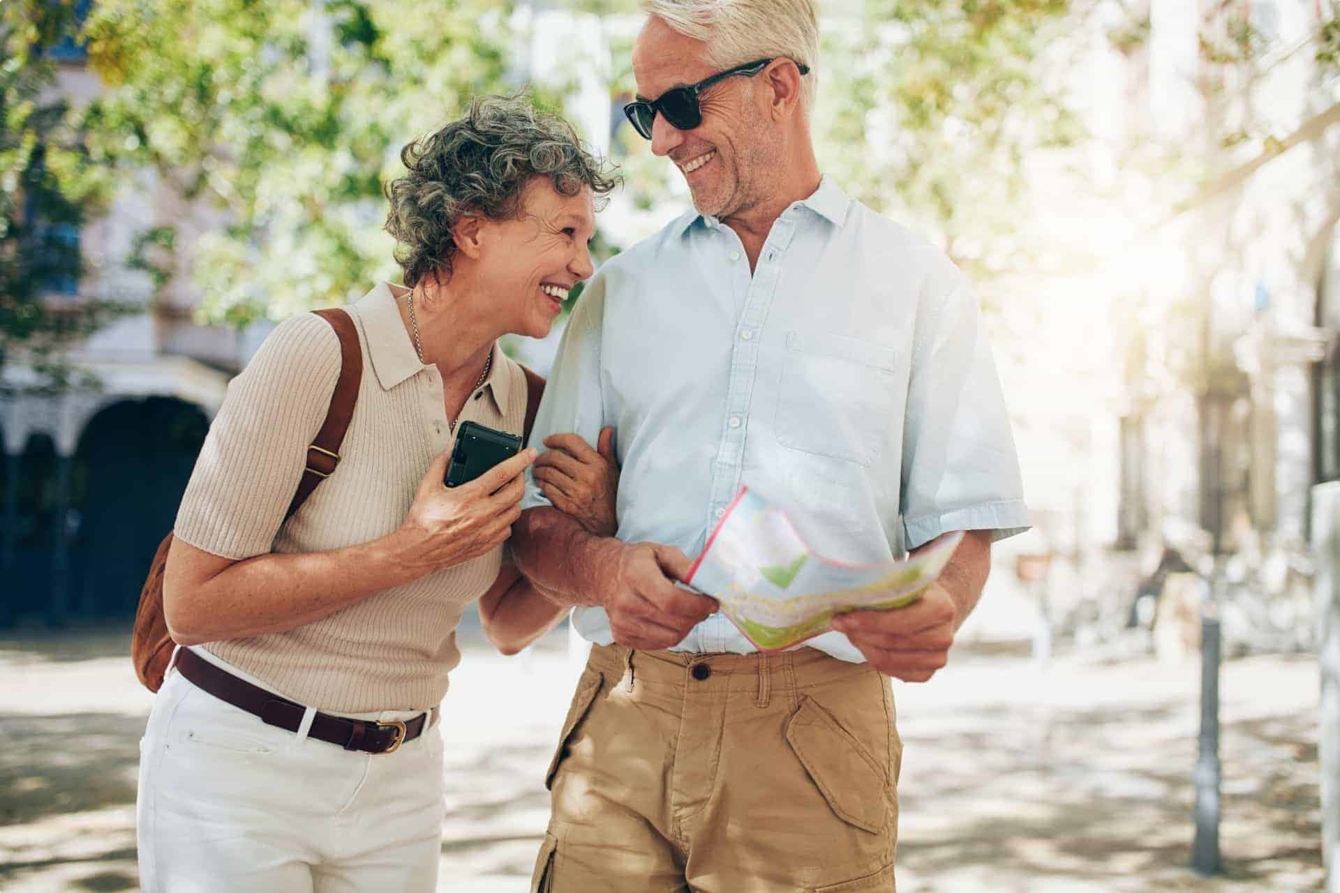 Mature couple enjoying Spain