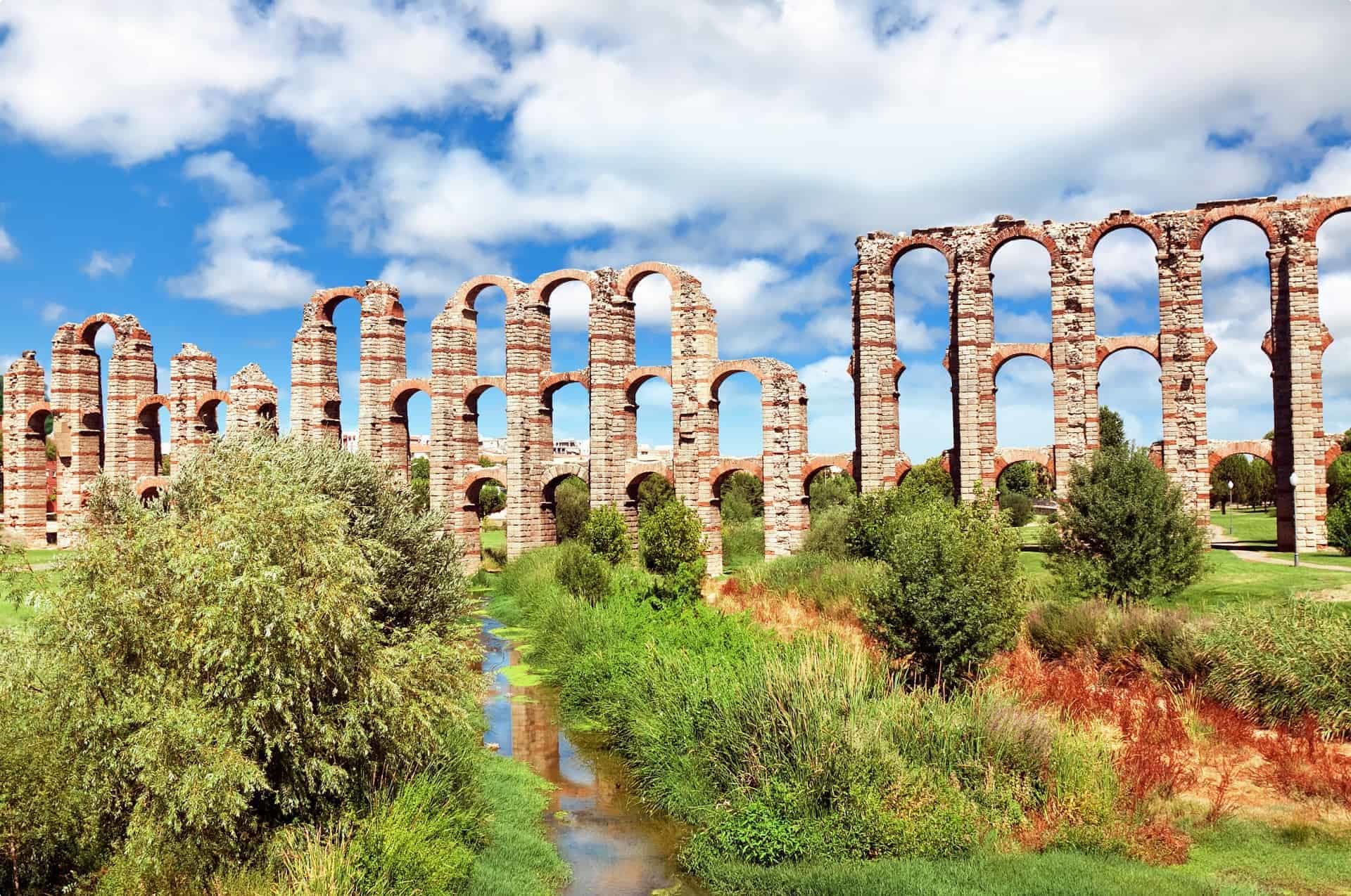 Aqueduct Los Milagros, Merida, Spain