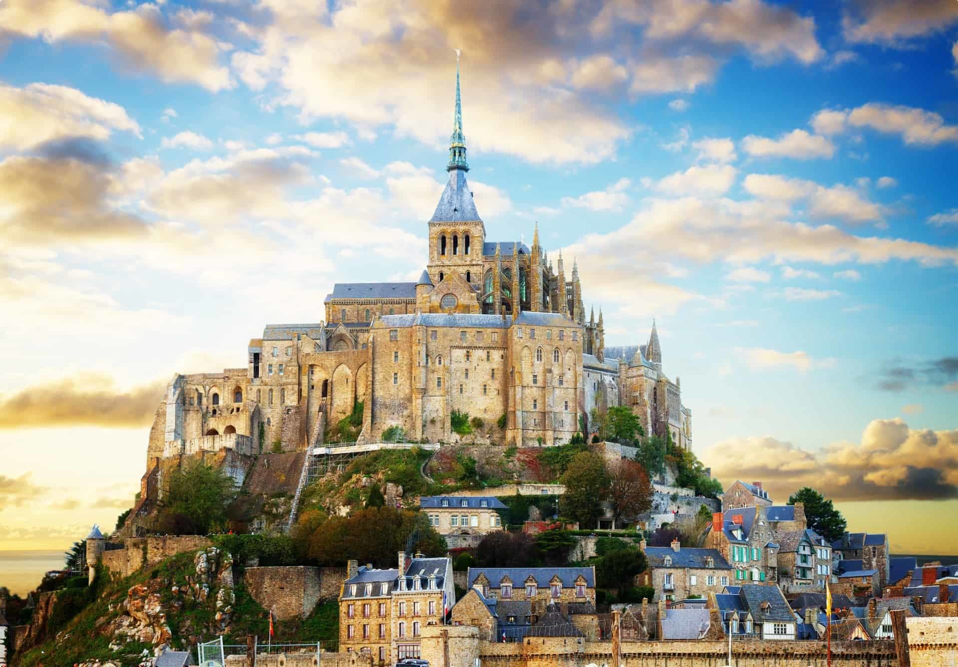 mount of Mont Saint Michel, France