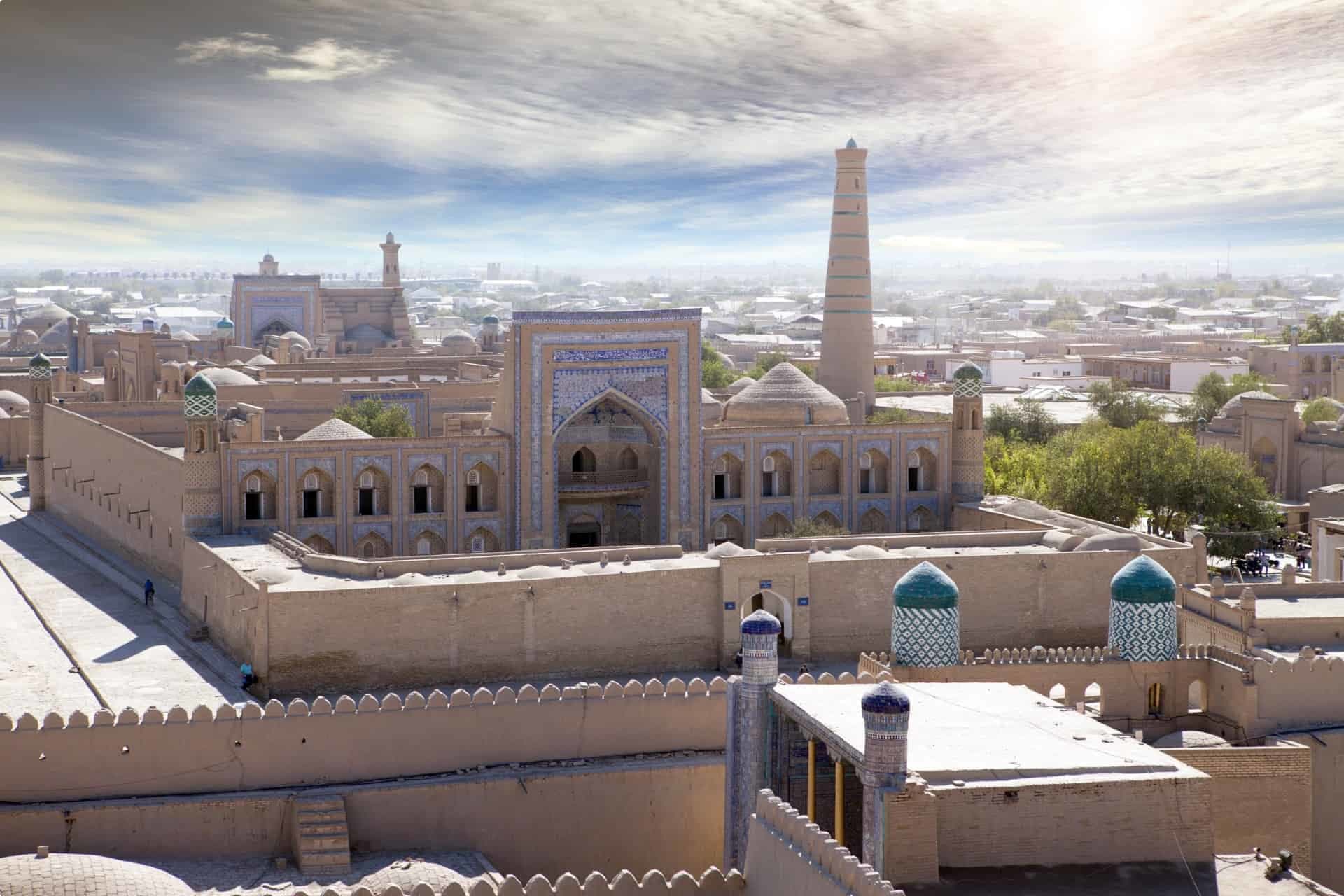 Aerial view of Khiva