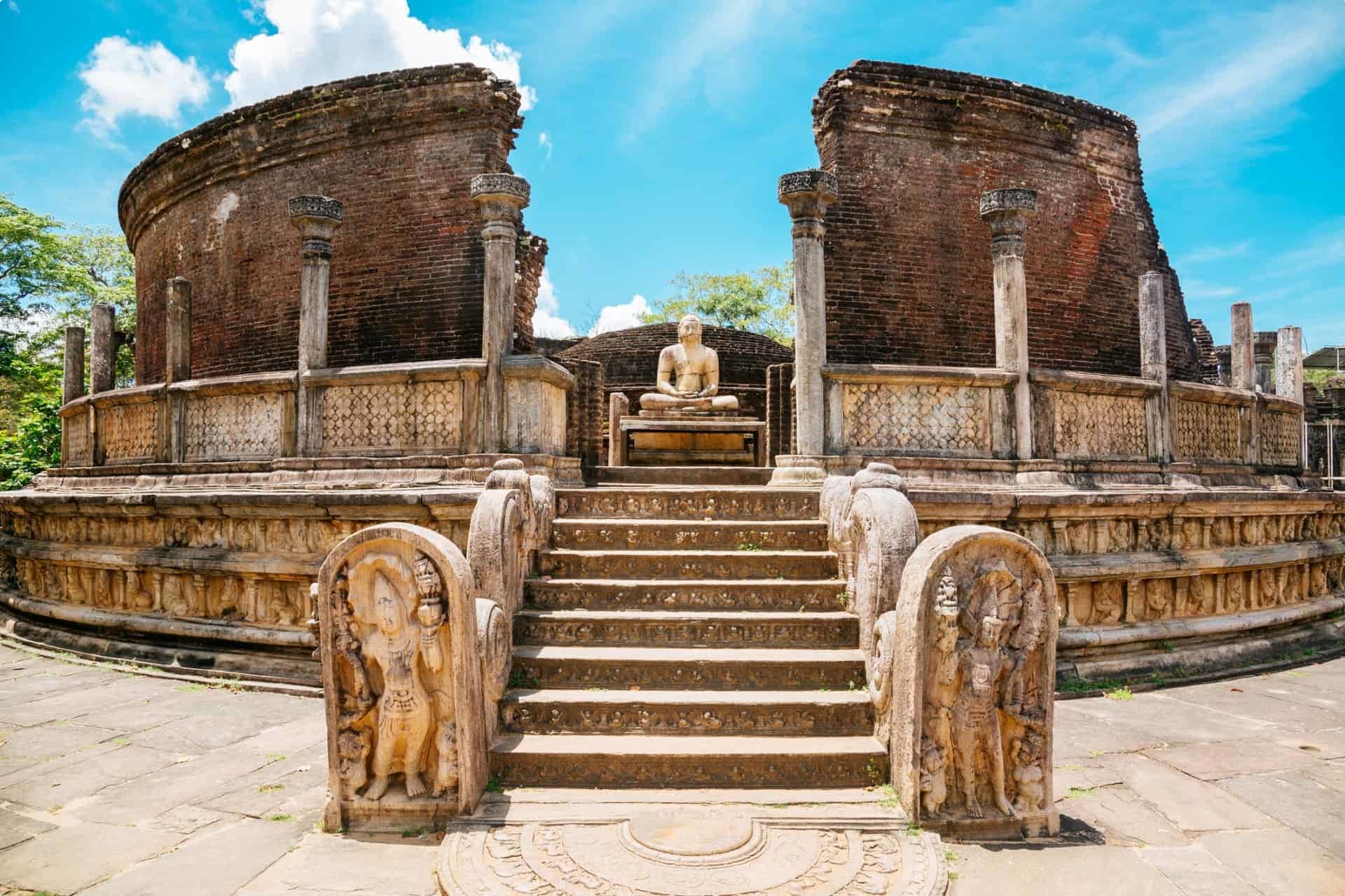 The Vatadage temple in Polonnaruwa Sri Lanka