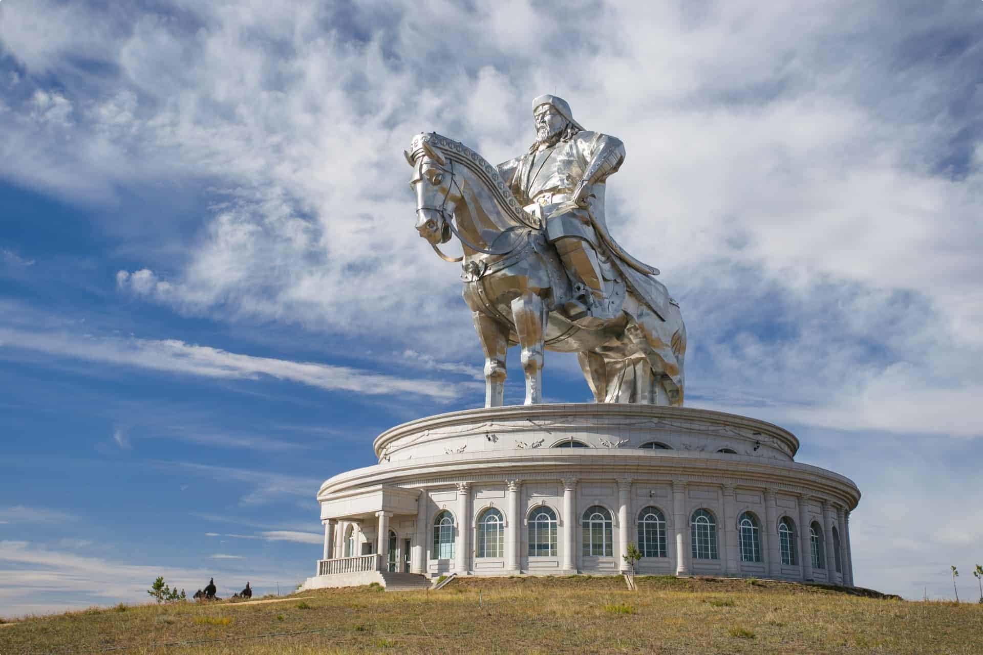 Statue of Genghis Khan in Ulaanbaatar