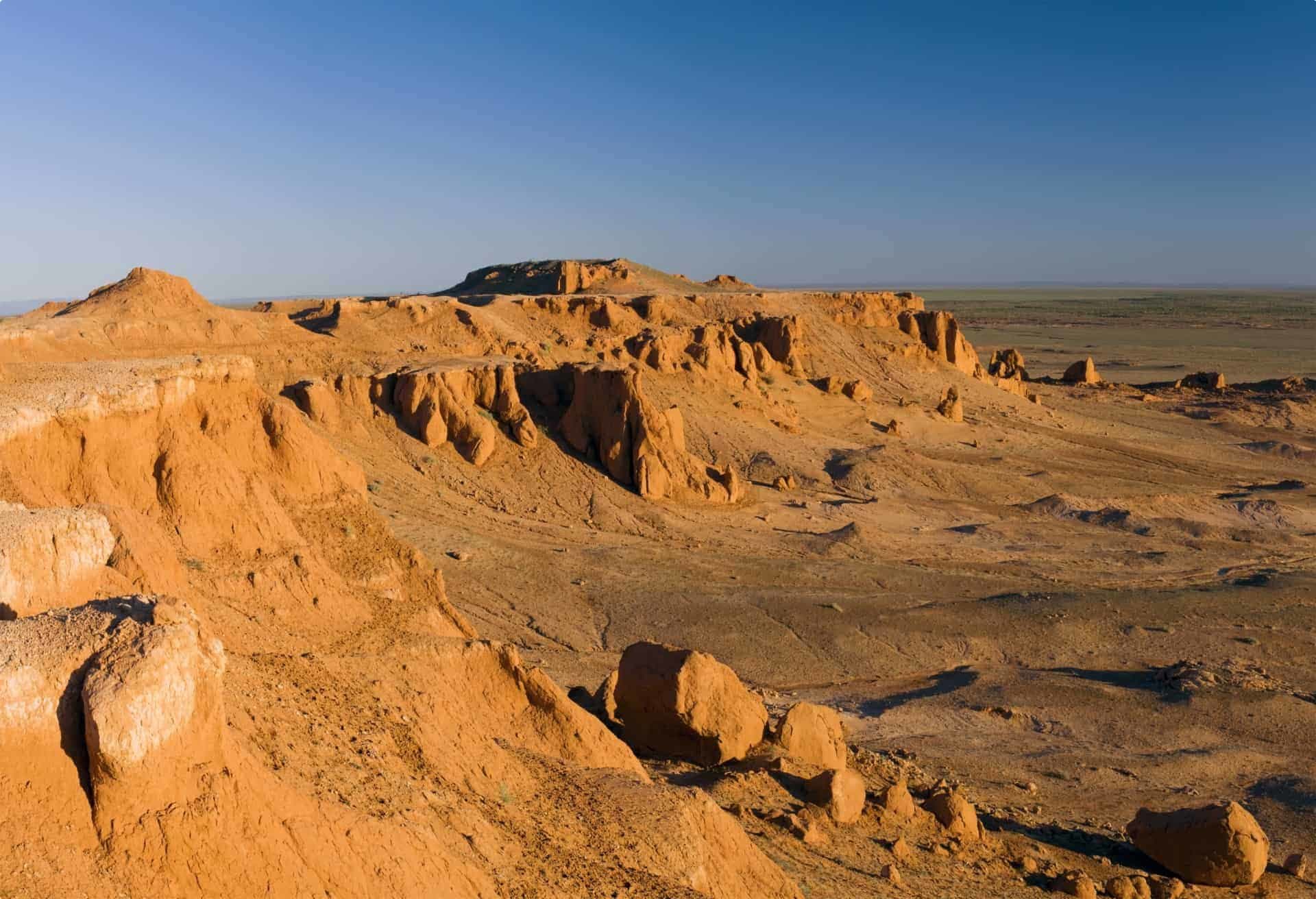 The Gobi desert is home to significant numbers of dinosaur fossils