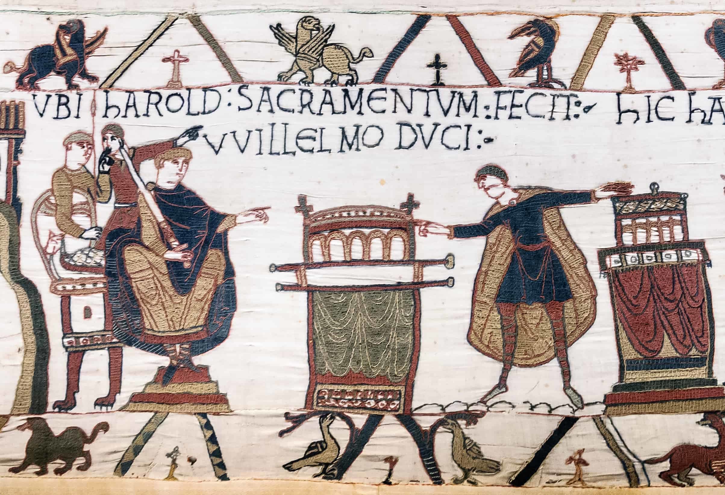 Harold swearing an oath to William of Normandy