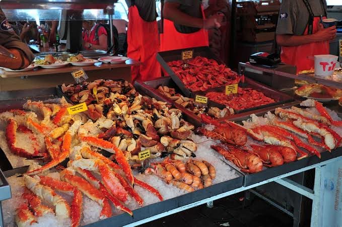 A fish market in Norway