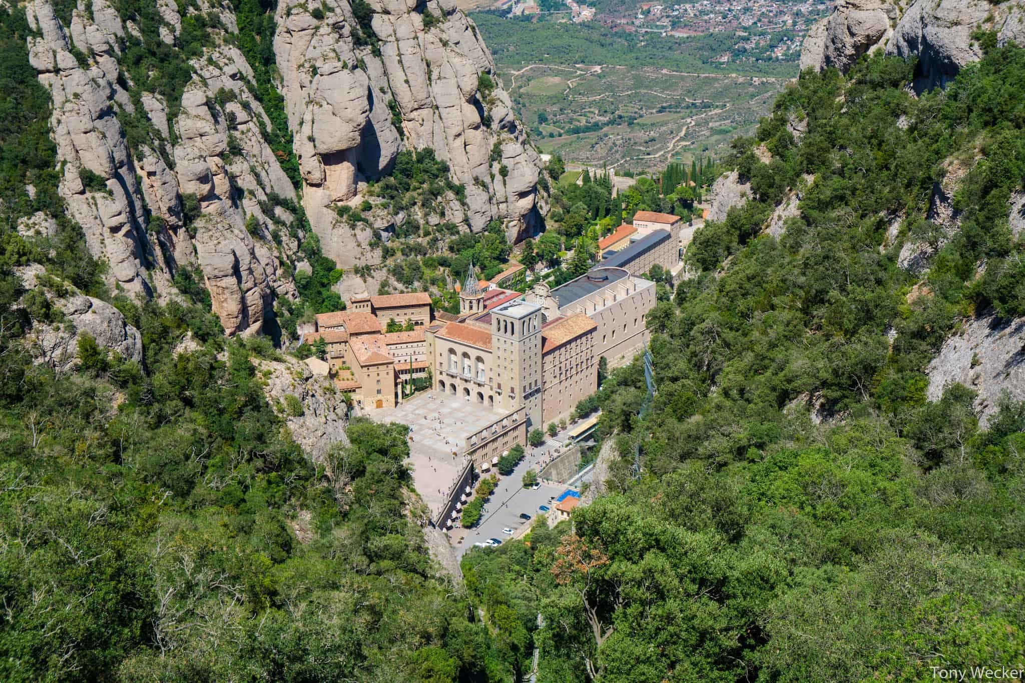 The view of Montserrat from Sant Join