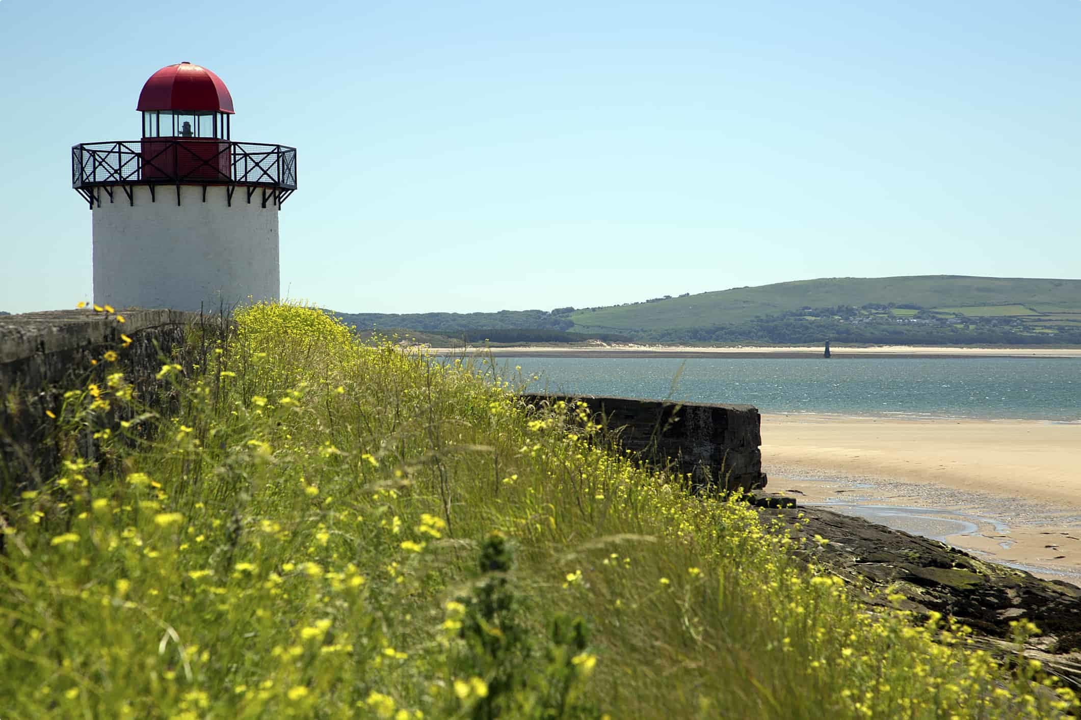 Burry Port Lighthouse and Whiteford Lighthouse, Llanelli, South Wales