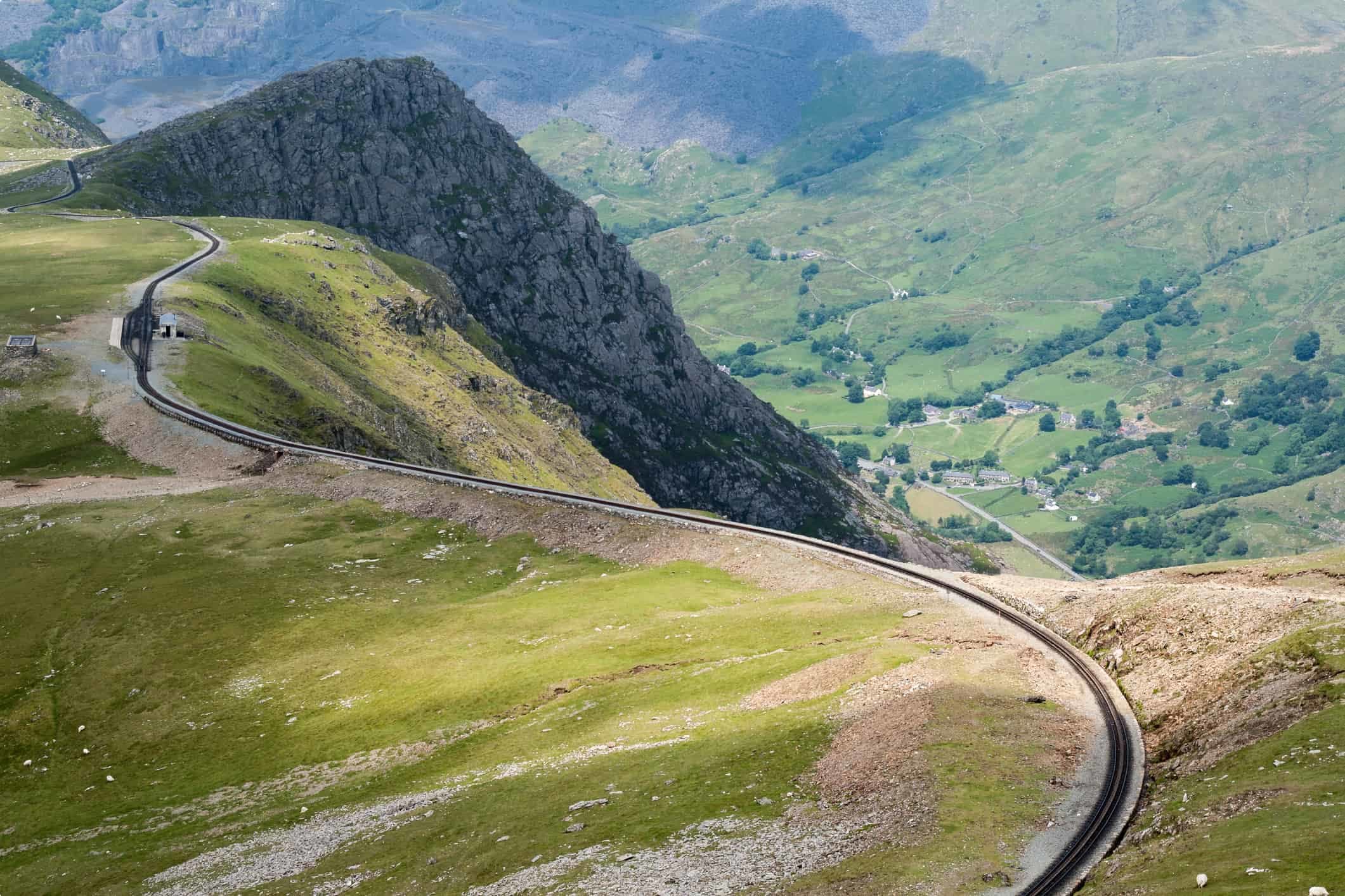 Clogwyn Station on Mount Snowdon from Llanberis path