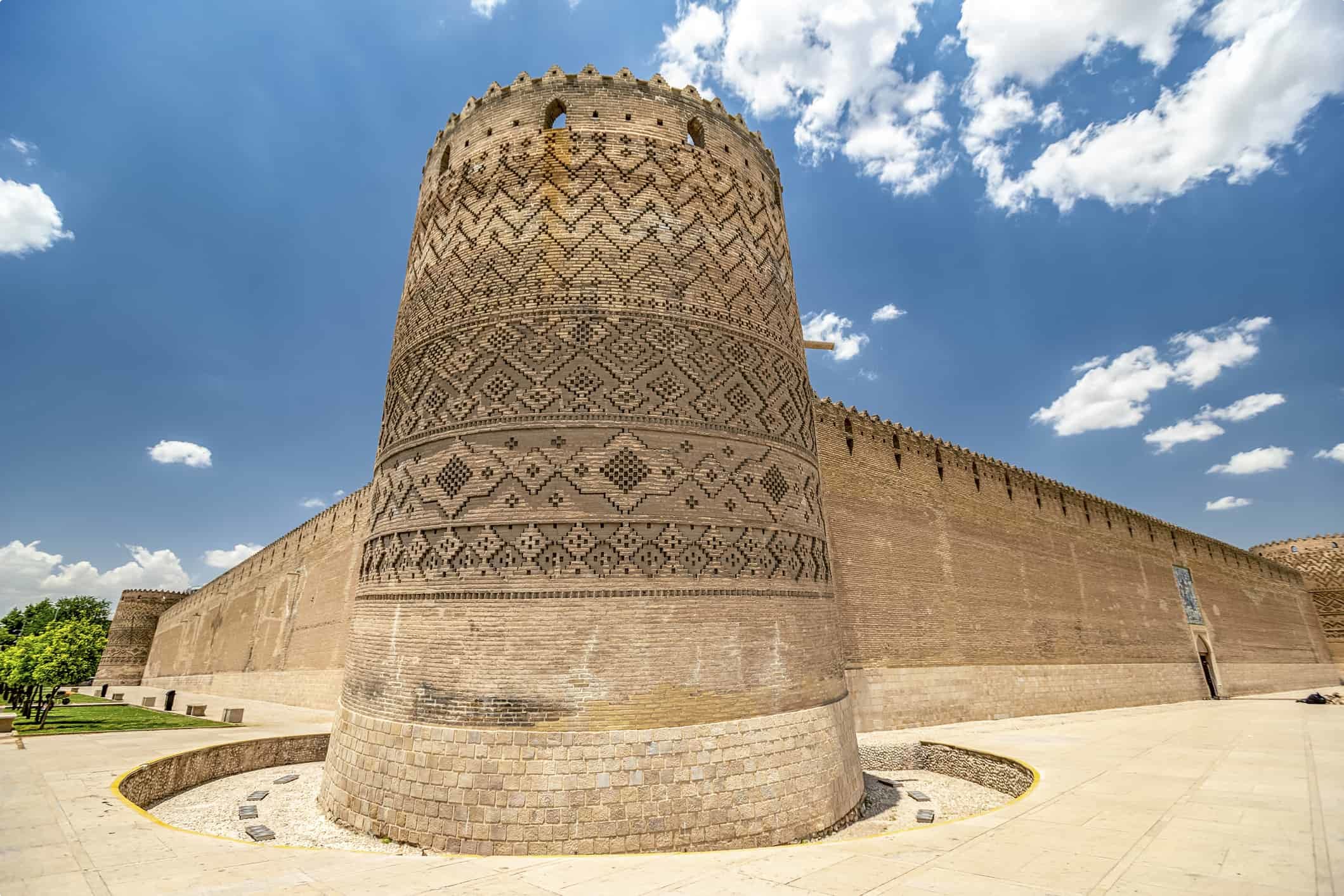 View of the ancient fortress of Karim Khan Citadel in the center of Shiraz, Fars Province ofIran