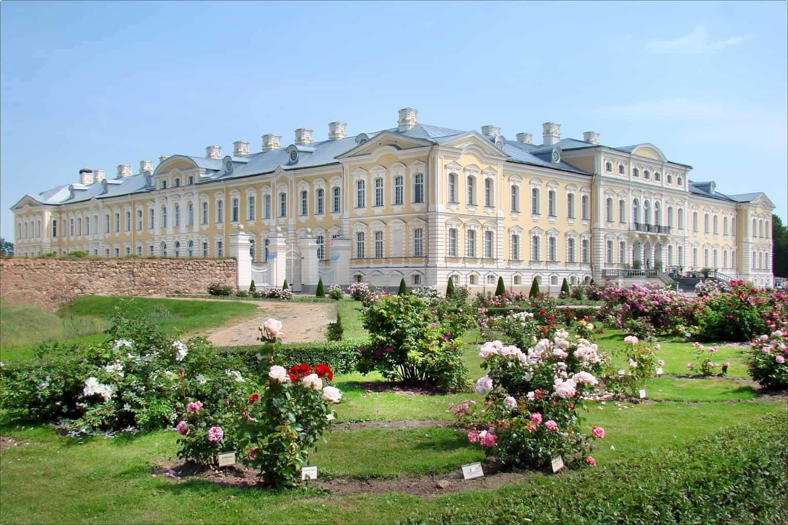 Flowers bloom at Rundale Palace