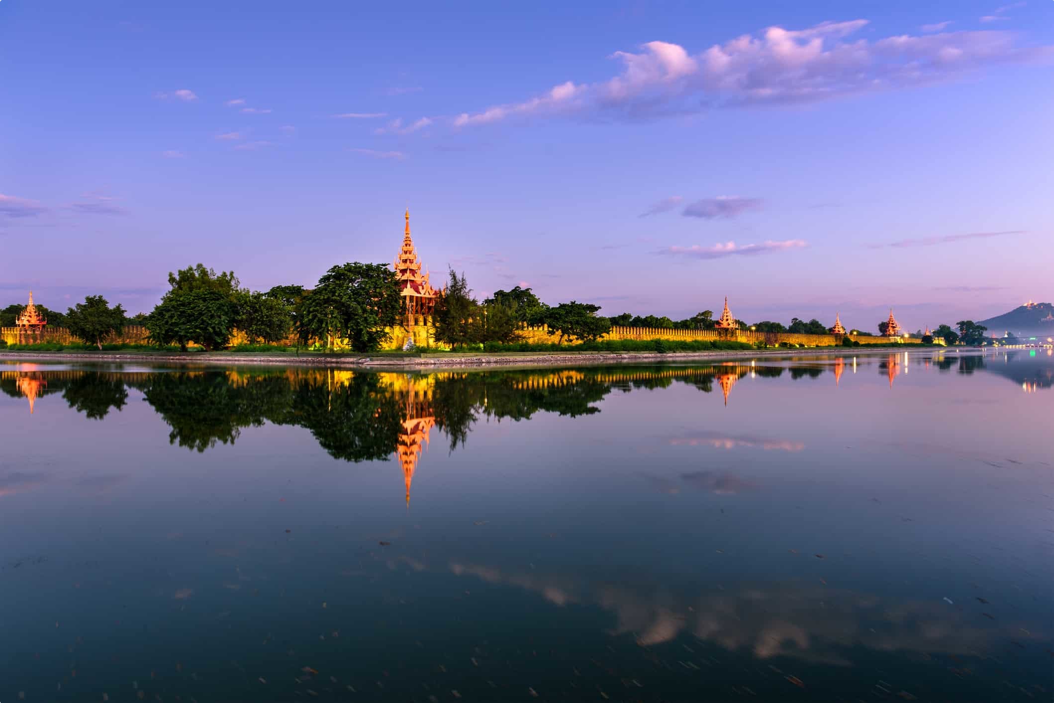 View of Mandalay Palace Myanmar