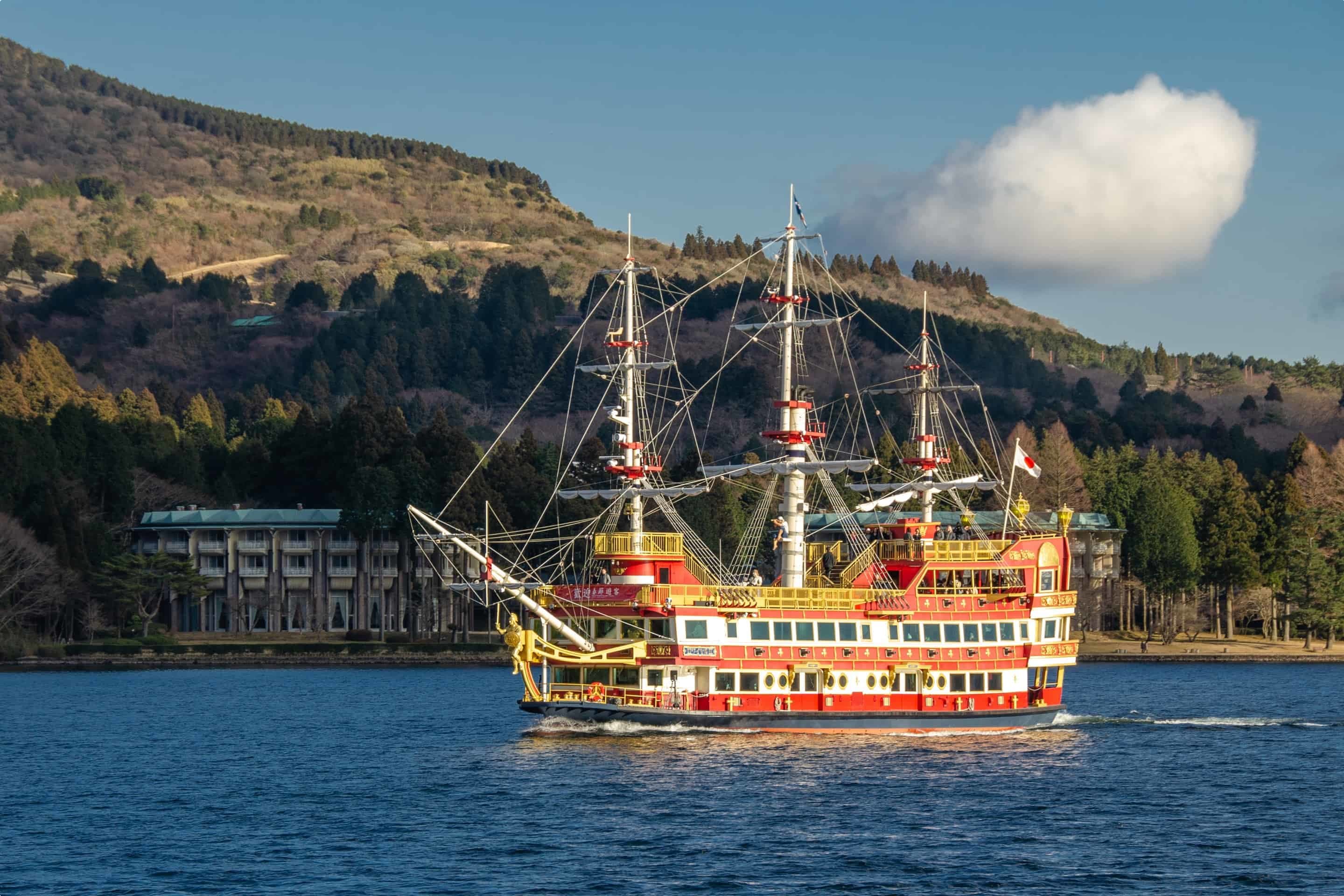  A pirate ship on Lake Ashi, Japan