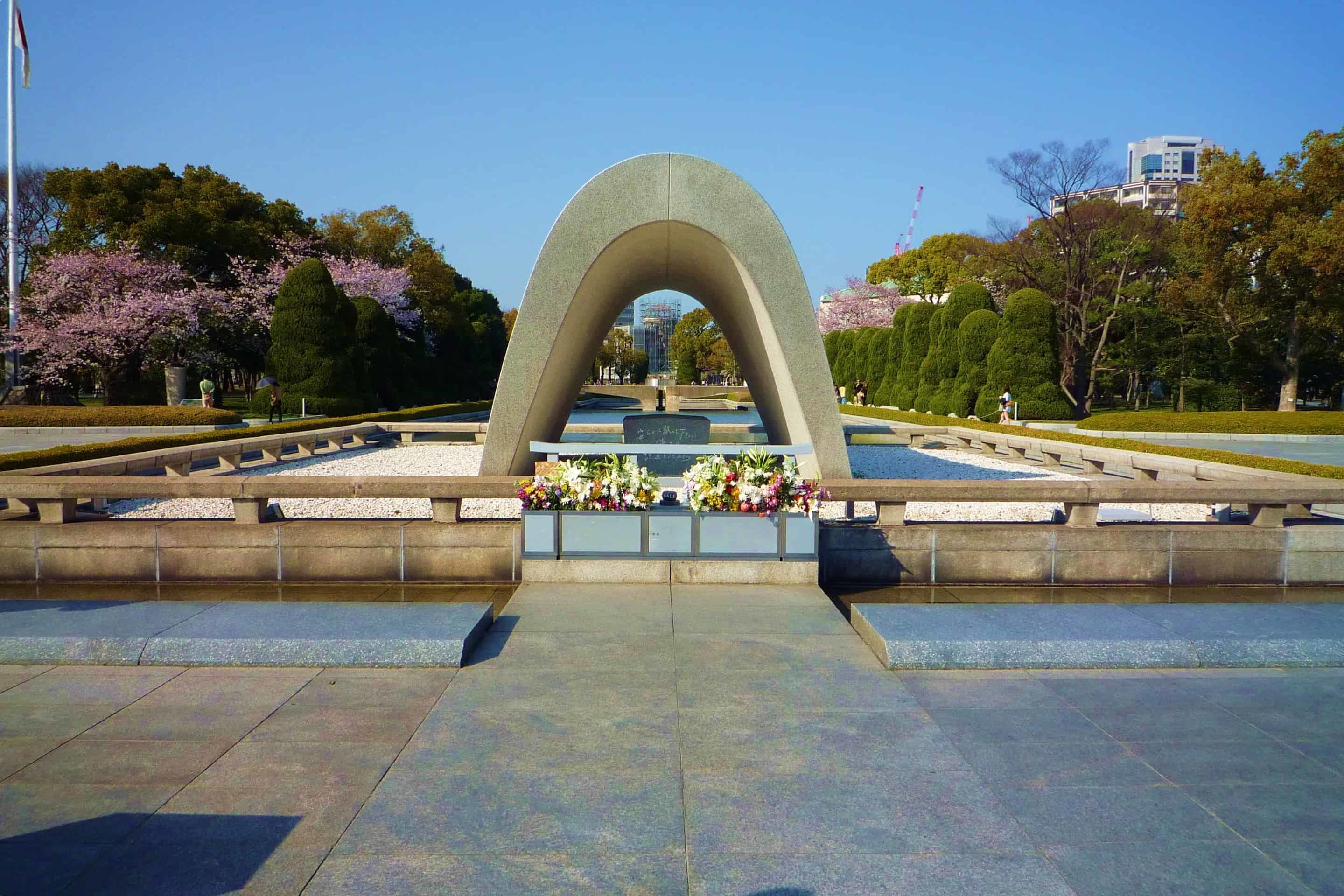 Memorial Cenotaph in Hiroshima, a monument containing the names of the dead