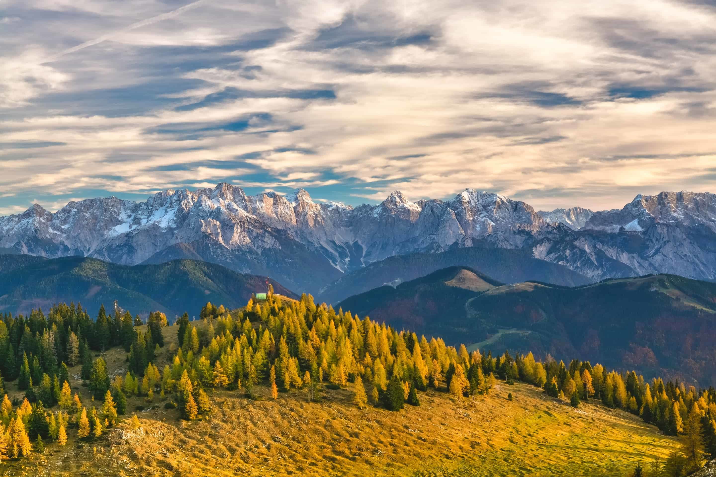 View of the Alps in Austria