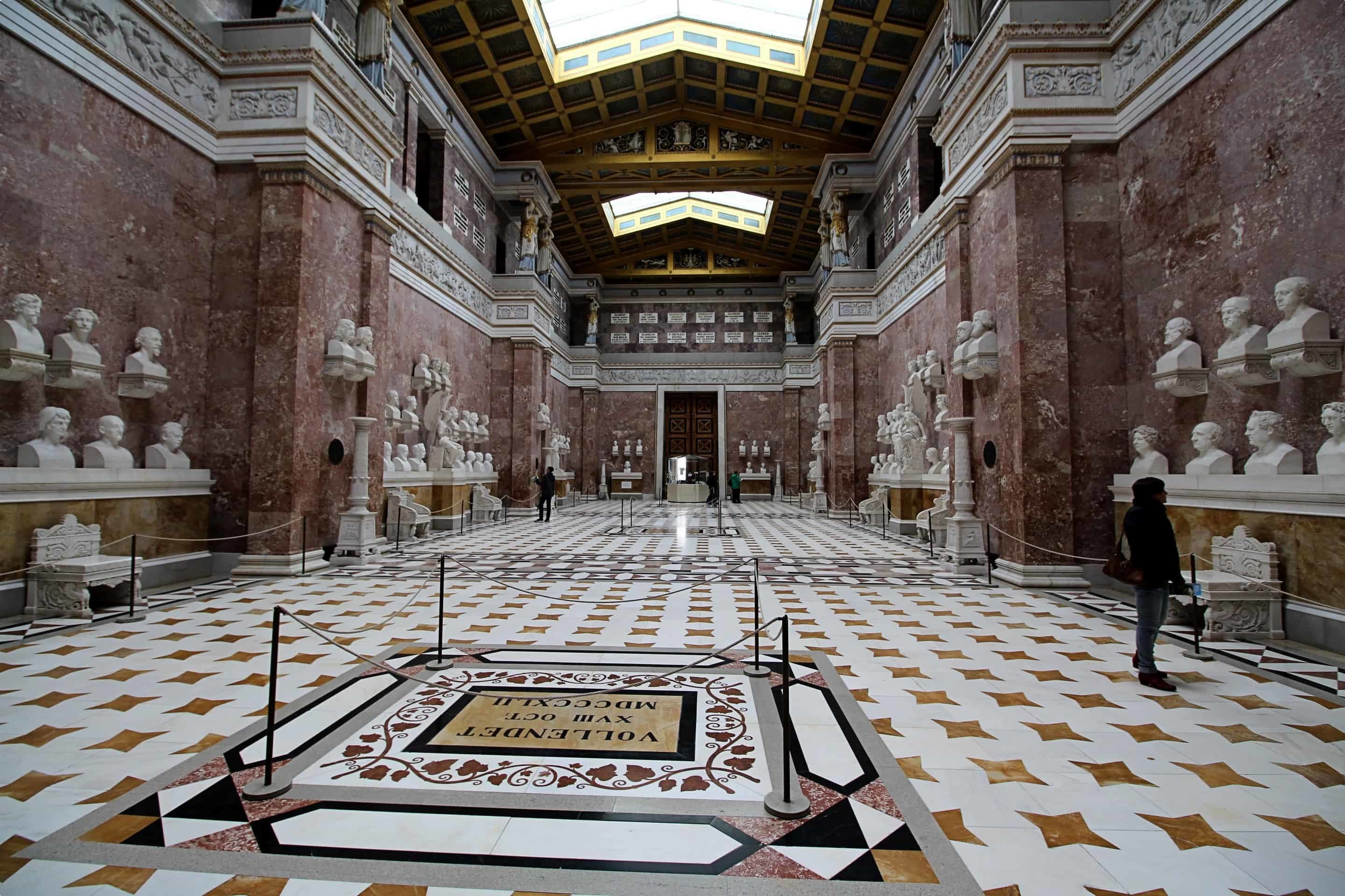 Inside the Walhalla Memorial, Germany