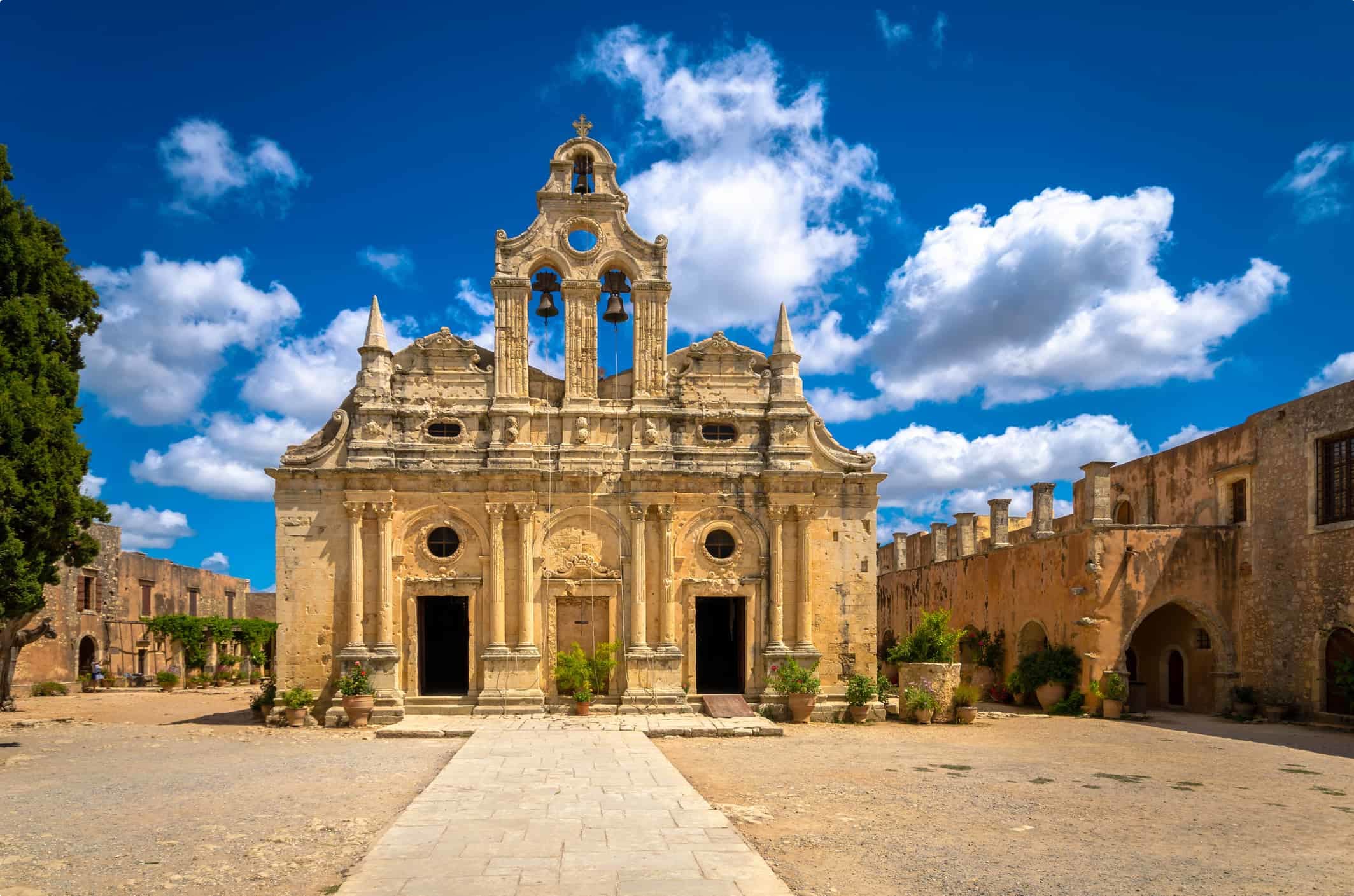 Arkadi Monastery (in Greek Moní Arkadíou) is an Eastern Orthodox monastery, situated near Rethymno. It is one of the most historic monasteries on Crete.