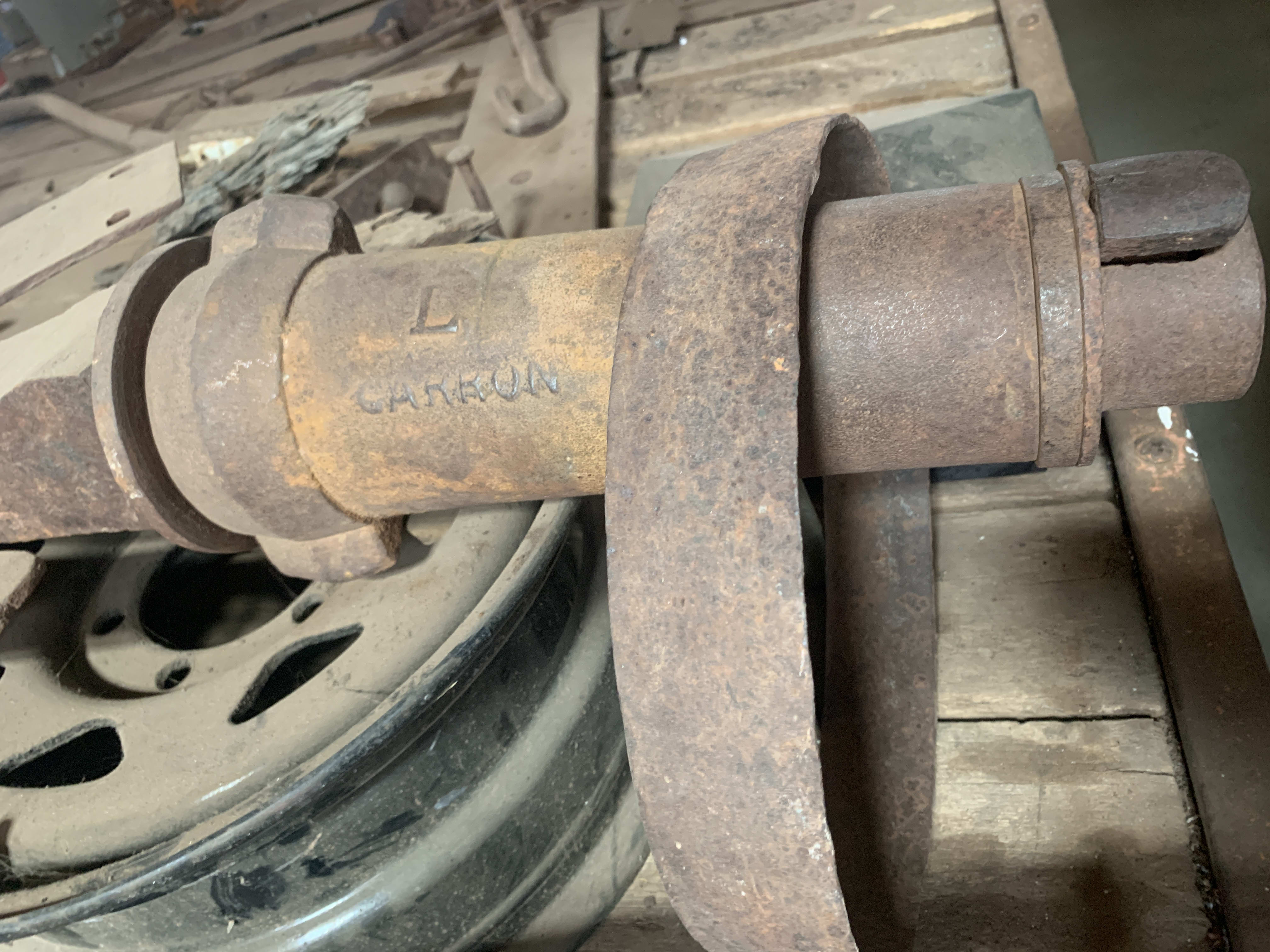 Balranald museum - axle from Burke and Wills 