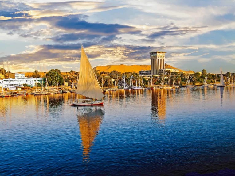 River Nile at Luxor in Egypt