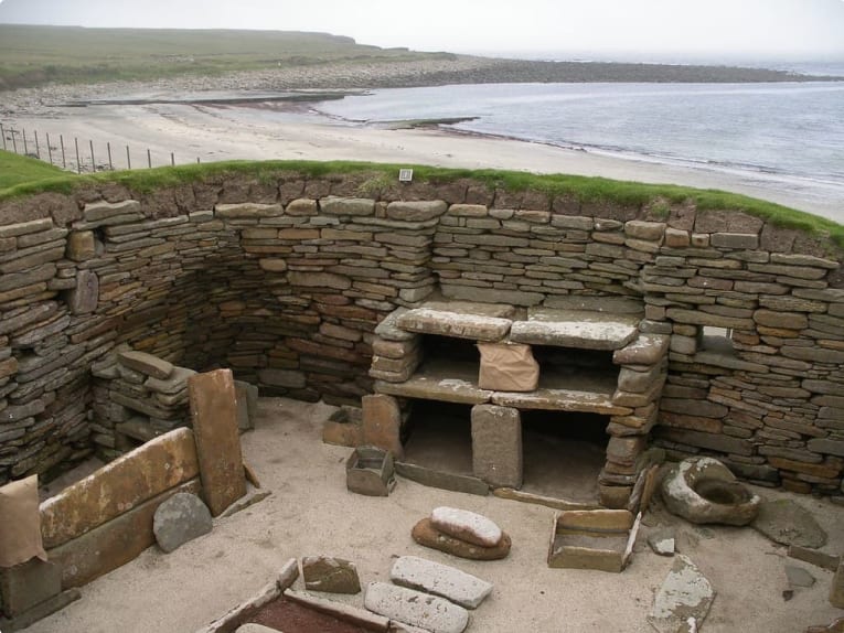 A house at Skara Brae, Orkney