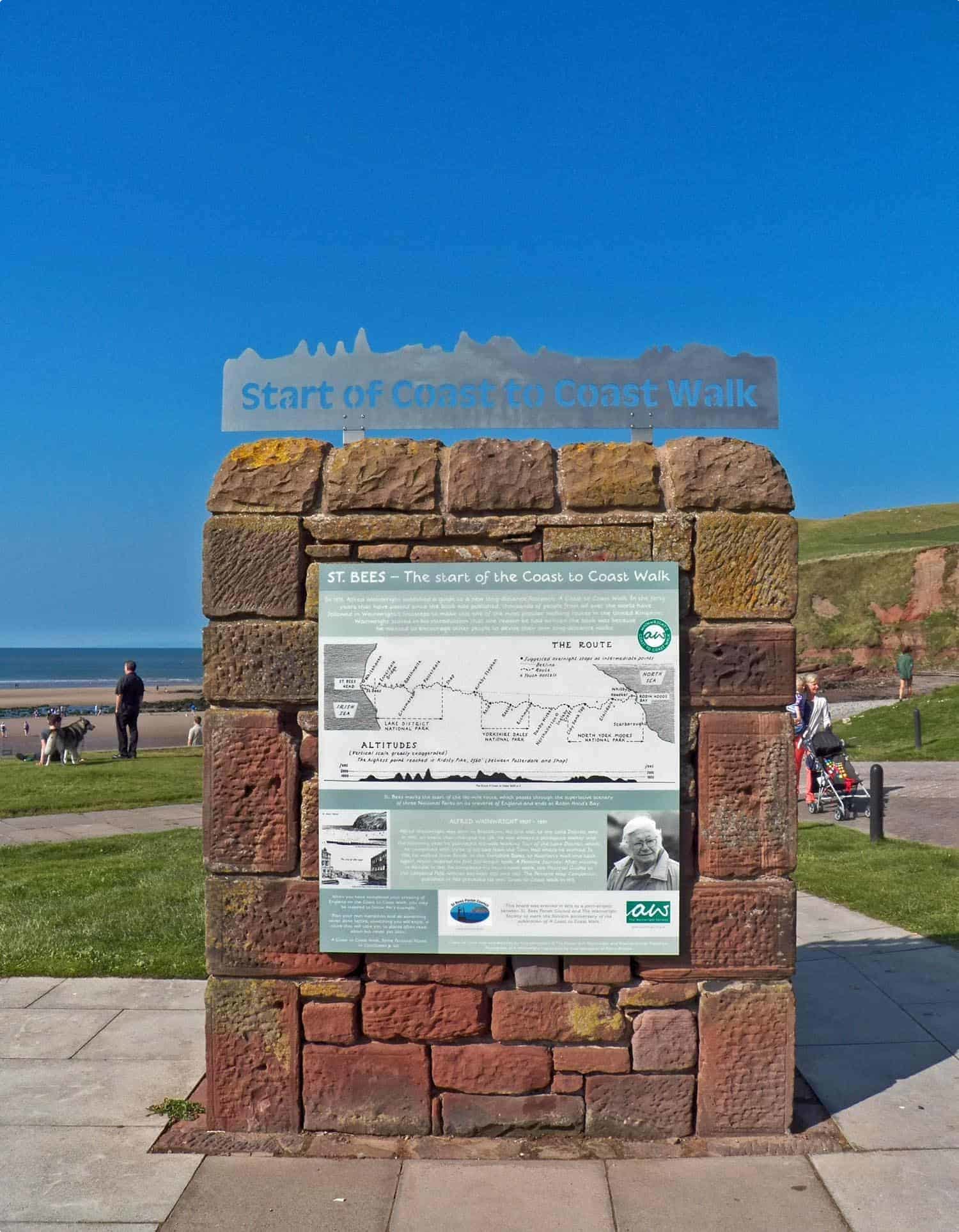 start of the Wainwright Coast to Coast Walk at St Bees