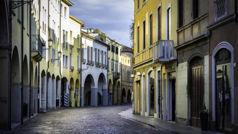 Padua, Italy, cobblestones