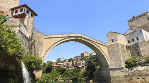 Stari Most in the city of Mostar