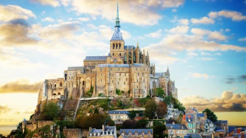 mount of Mont Saint Michel, France