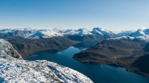 Nuup Kangerlua fjord in Greenland