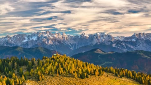 View of the Alps in Austria