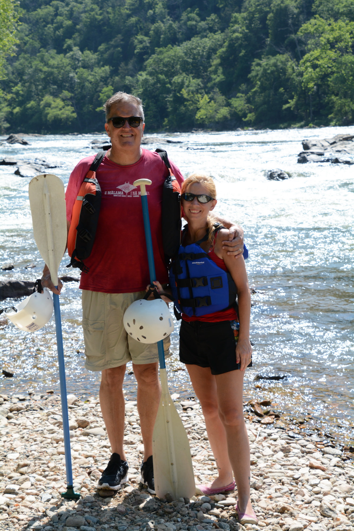 Whitewater Rafting Adventure Couple