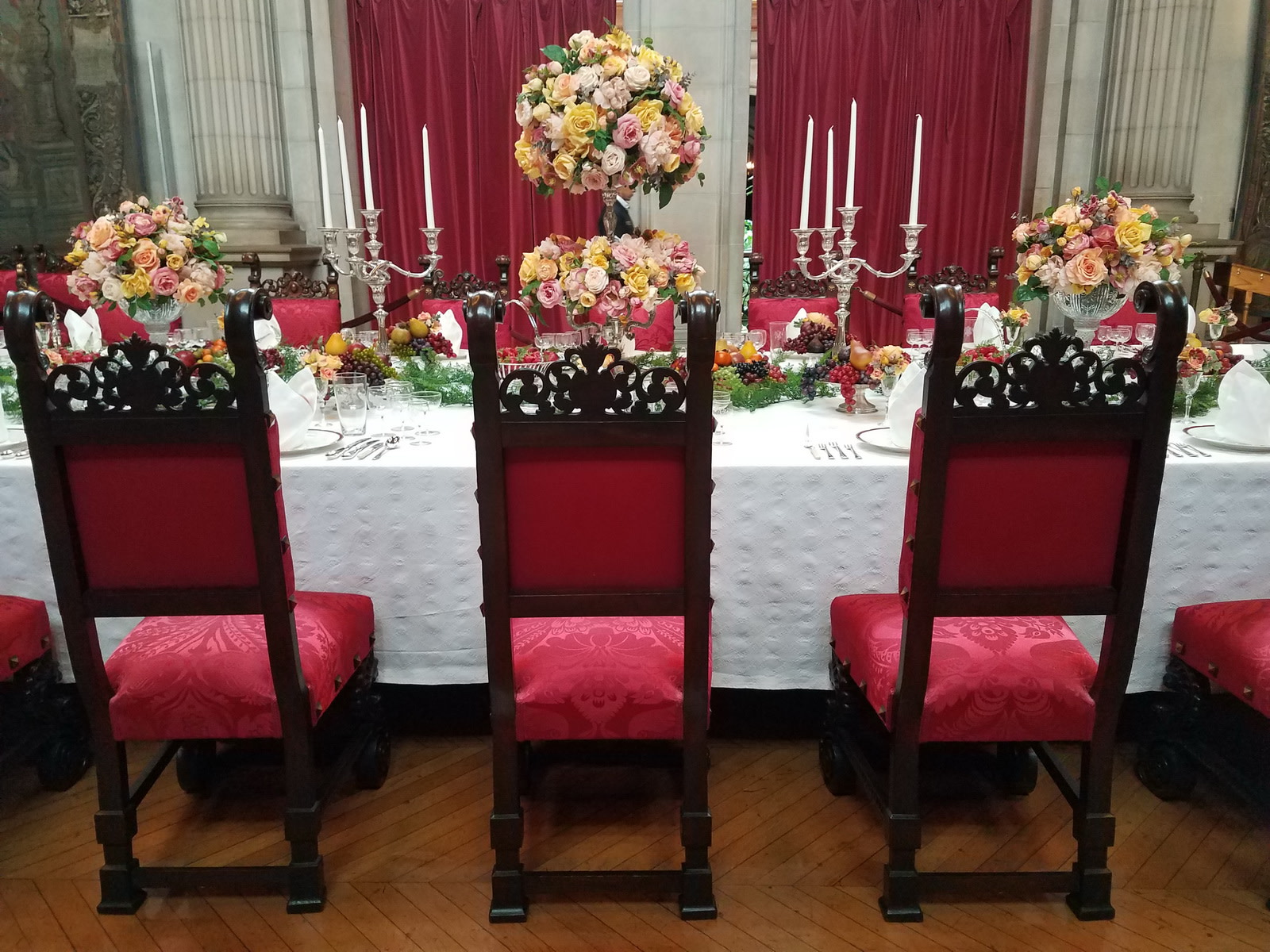 Biltmore banquet room table