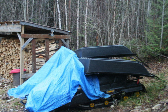 HELP GET THE BANADAD SKI TRAILS GROOMING EQUIPMENT INSIDE, Poplar Creek and Canoe Outfitting